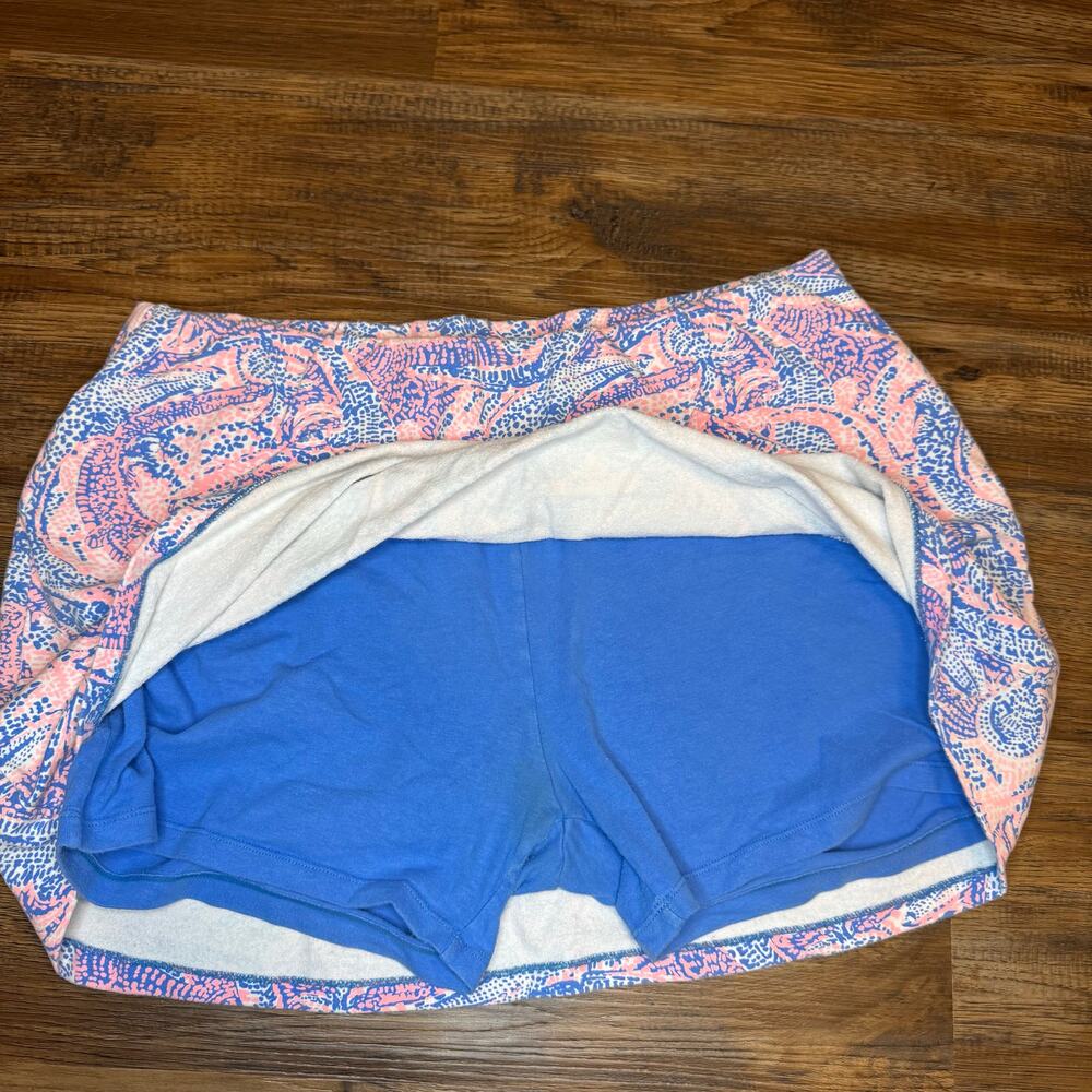 Lilly Pulitzer Pink and Blue A-Line Skort - Picture 6 of 8
